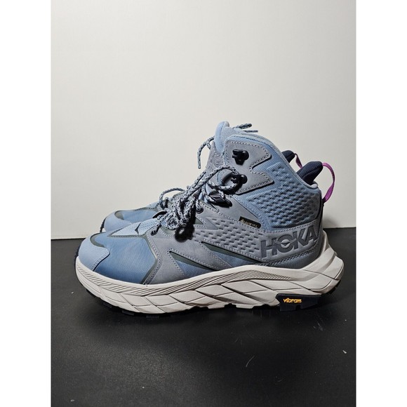 New Hoka One Womens Anacapa Mid GTX GoreTex Hiking Boot Shoes Size 9.5 B Blue - Picture 10 of 11